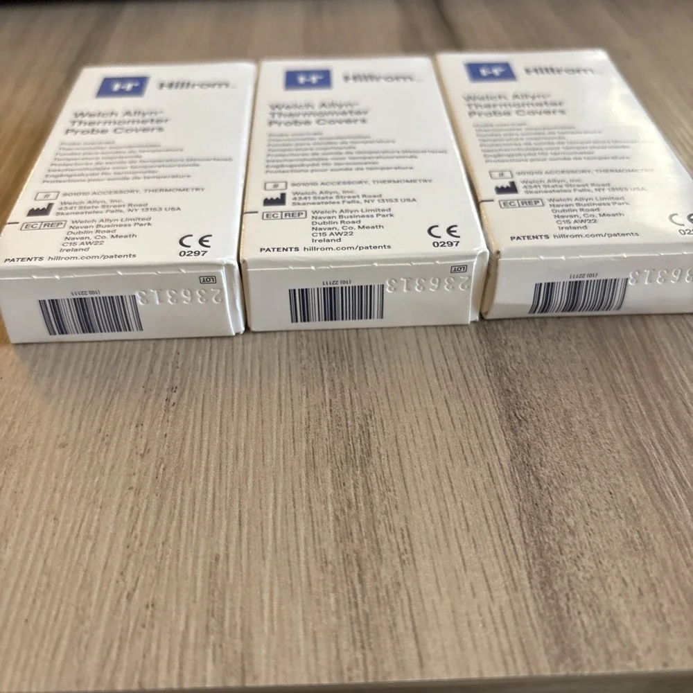 Welch Allyn 25X 3 Boxes Thermometer‎ Probe Covers #05031 New Sealed Boxes